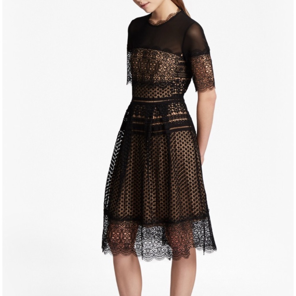 French Connection Anouk Black Lace Dress